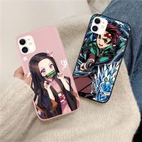 guohongzhilianjiaoyukej Demon Slayer Casing for iPhone 14 13 12 14Plus mini X XS XR XSMAX 6 6s 6plus/6splus 7 8 SE2020 7plus/8Plus Cover Matte Soft