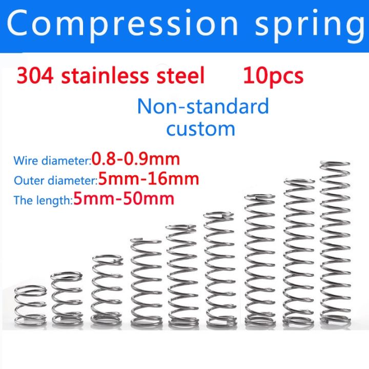 10pcs-ss304-stainless-steel-compression-spring-thickness-0-8mm-0-9-mini-springs-household-maintenance-tools-hardware-accessories