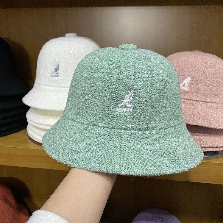 bucket-hat-men-s-sun-hat-women-s-sunscreen-ปักผ้าขนหนูวัสดุแฟชั่นเกาหลี-ins-super-fire-hat9201