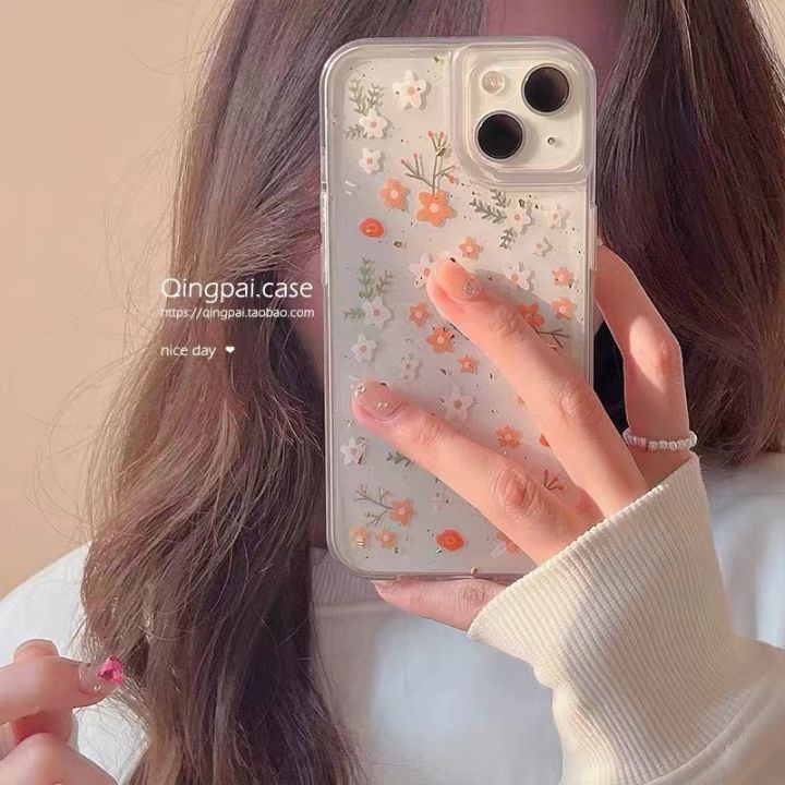 casing-compatible-for-tecno-camon20-4g-20-pro-5g-small-floral-full-clear-phone-case-soft-silicone