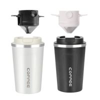 ♛♚ 380/500ml Stainless Steel Coffee Thermos Mug Drip Vacuum Thermal Kettle Eco-Friendly Insulated Thermal Water Bottle With Lid