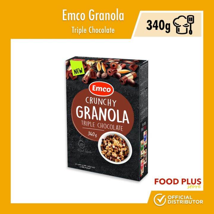 Emco Musli Crunchy Granola Triple Chocolate (340g) Lazada PH
