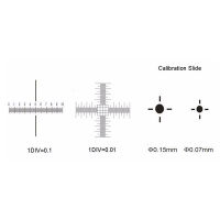 tt-0.01mm Microscope Stage Micrometer Cross Dot 0.01mm Microscope Calibration Slide Ruler