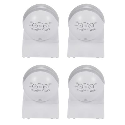 4X Ac110V-240V 180 Degree Outdoor Ip44 Security Pir Infrared Motion Sensor Switch Detector Movement Switch Max 30M