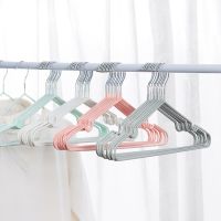 10Pcs T Shape Steel Wire Hangers For Adult Clothes Coat Storage Rack Drying Anti-skid Hanging Wardrobe Organizer Holder 40cm Clothes Hangers Pegs