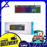 คีบอด คีย์บอร์ด คีย์บอร์ดมีไฟ คีย์บอร์ดเกมมิ่ง HP Gaming Keyboard USB K500F Black รับประกัน 1 ปี