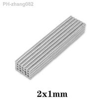 100 10000PCS 2x1 Small Round Magnet 2x1mm Neodymium Powerful Magnetic 2x1mm Permanent NdFeB Strong Magnet 2x1 mini Disc magnet