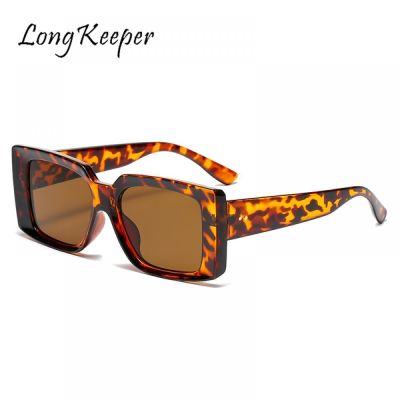 Square Sunglasses Women Vintage 2021 Rectangle Sunglasses Brand Design Female Eyewear Retro Leopard Eyeglasses Oculos De Sol