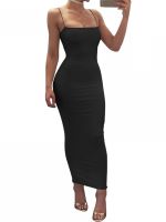 【HOT】❡✒๑ Spaghetti Bodycon Backless Sleeveless Sling Dresses Female Vestidos