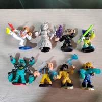 Lot Of 8Pcs Ultimate Arcade Samurai Warriors Powerstorm Kick Bear Chux Lee Tie-Die Training Piece Mini Battle Figure