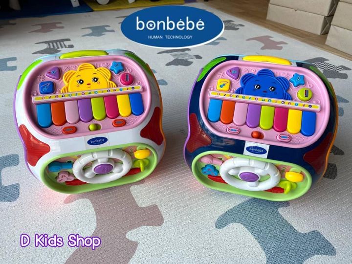 bonbebe-7-in-1-mini-edu-cube-korean-brand-ลิขสิทธิ์แท้-กล่องกิจกรรมเด็ก-กล่องกิจกรรม7ด้าน-กล่องกิจกรรม