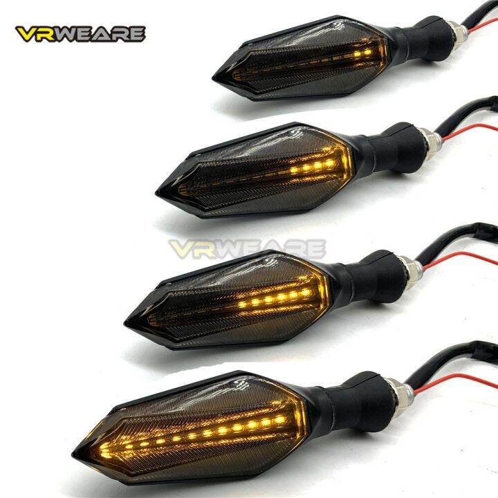 12V Motorcycle Water Fluid Led Direction Indicators For Kawasaki Rear