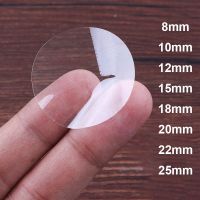 1000pcs/pack Small Round PVC Clear Blank Stickers Transparent package envelope sealing labels thank you stationery sticker Stickers Labels