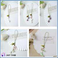 JXFTKM 3Pcs น่ารักน่ารักๆ สายคล้องโทรศัพท์มือถือ มี9สี โลหะสำหรับตกแต่ง เครื่องรางรูปดอกทิวลิปและดอกไม้ สร้างสรรค์และสร้างสรรค์ ฝาครอบชุดหูฟัง พวงกุญแจเคสโทรศัพท์มือถือ สำหรับ IPhone iPhone/ซัมซุง/หัวเว่ย