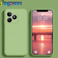 Jingsanc เคสโทรศัพท์ NFC แฟชั่น C53 Realme กรอบสี่เหลี่ยมตรงขอบนุ่มปลอกซิลิโคนน้ำเคสหลังกันกระแทก C53 Realme