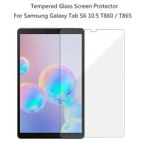 ?????.?ฟิล์มกระจก นิรภัย เต็มจอ เต็มจอ ซัมซุง แท็ป เอส6 ที865 Tempered Glass Screen Protector For Samsung Galaxy Tab S6 SM-T865 (10.5)