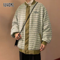 Suikone เครื่องแบบเบสบอลเสื้อแจ็คเก็ตลำลองญี่ปุ่นแบบเรียบง่าย