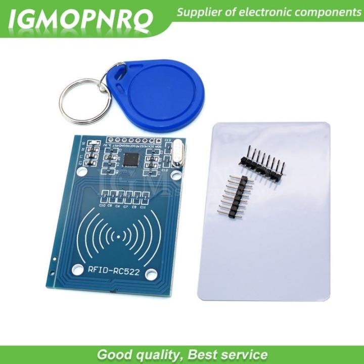 1pcs MFRC 522 RC522 mfrc 522 RFID RF IC card inductive module with free S50 Fudan card key chain MFRC522 For Arduino