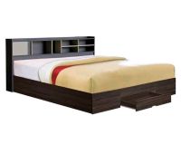 เตียงนอน Booming 5 ฟุต // รุ่น BS 503-VB ออกแบบดีไซน์สวย สไตล์เยอรมัน เตียงหัวตรงมีช่องเก็บของ / ท้ายเตียงมีลิ้นชัก