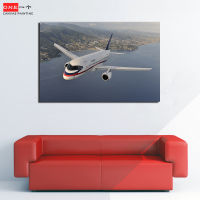 SuperJet 100โปสเตอร์,ผ้าใบเครื่องบิน,รูปภาพศิลปะผนัง,ภาพจิตรกรรมฝาผนังผ้าใบพิมพ์ห้องนั่งเล่นตกแต่งบ้าน