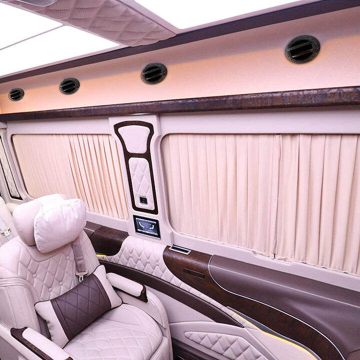 RV Air Conditioning Deflector 2pcs Conditioning Outlet Black Round