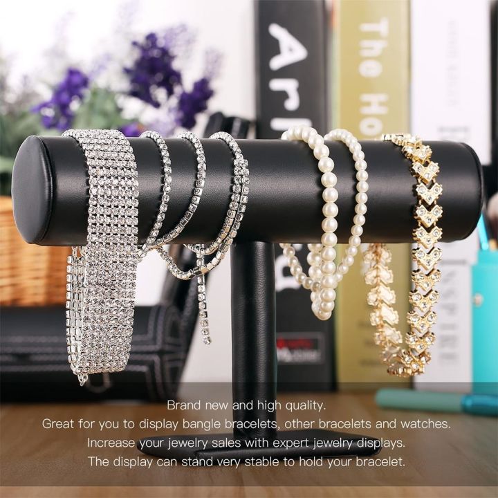 Black Velvet Jewelry - Bangle & Bracelet T-Bar Rack Holder