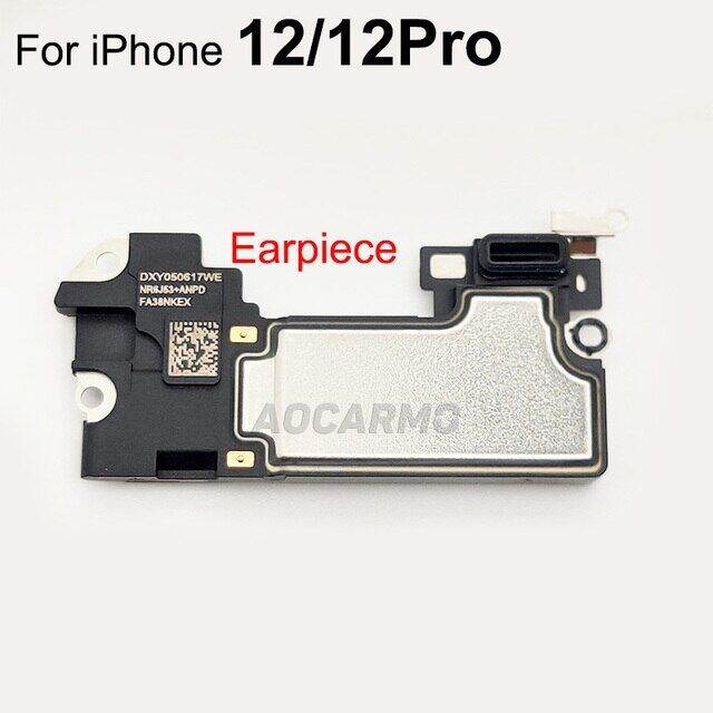 Aocarmo Bottom Loudspeaker For iPhone 12 Pro Top Earpiece Ear Speaker Buzzer Ringer Replacement