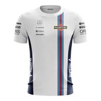 T SHIRT - (All sizes are in stock)   Formula One Martini Willans T-shirt White mens casual top Fashion 3D printed T-shirt  (You can customize the name and pattern for free)  - TSHIRT