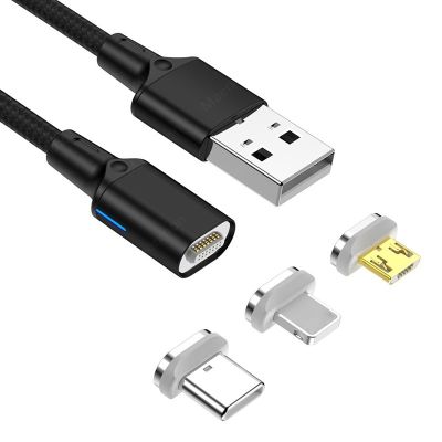 Magnetic USB Cable 5A Fast Charging USB Type C Cable For iPhone 13 Xiaomi Huawei Samsung Magnet Phone Chargers Android Data Cord