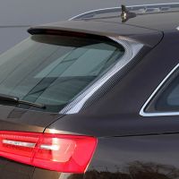 Plastic Rear Window Side Spoiler for Audi A6 C7 Allroad TDI Quattro 12-18 1 Pair