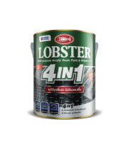 LOBSTER 4IN1 (3.4 ลิตร) ล็อบสเตอร์ โฟร์อินวัน สีทาเหล็กอเนกประสงค์ทุกพื้นผิว สีทาเหล็ก สีน้ำมัน สีทาไม้ ไม่ต้องรองพื้น สีดำด้าน  #4910