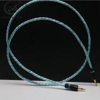 audio 3.5mm stereo plug to 2 RCA Hi-end HIFI OFC pure copper Headphone Earphone Extension Audio Wire Cord Aux Cable Cables