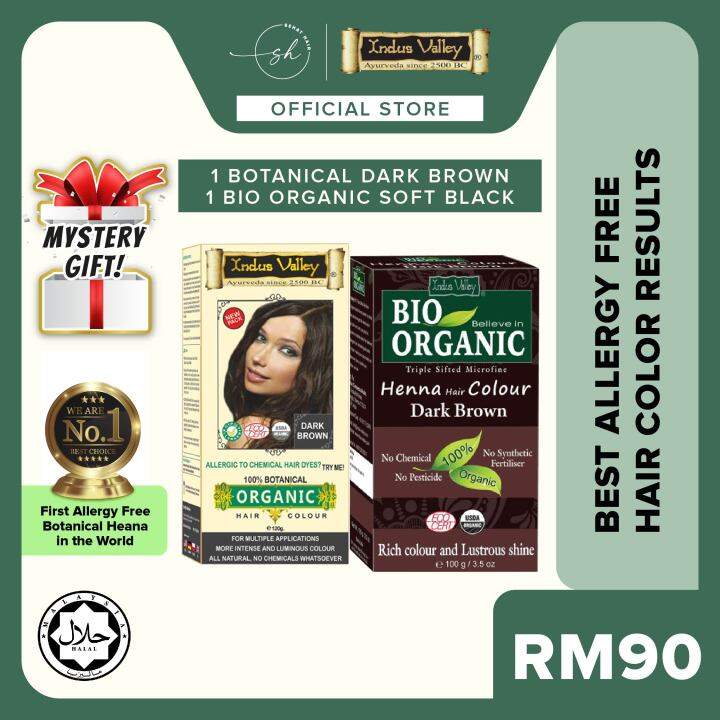 [BUNDLE SET] Allergy Free Hair Color, 1st in Malaysia INDUS VALLEY 1