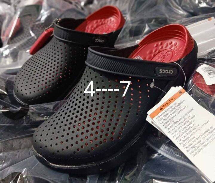 รองเท้าหัวโต-crocs-lite-ride-m4-m11-สีดำ-เทา