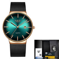 LIGE Sports Date Mens Watches Top Brand Luxury Waterproof Fashion Cool Watch Men Ultra Thin Dial Quartz Watch Relogio Masculino