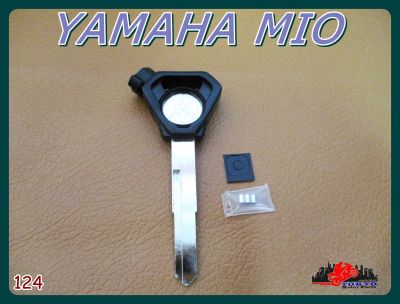 YAMAHA MIO BLANK KEY RUBBER "BLACK" with MAGNET SET // กุญแจ หัวยางยามาฮ่า แม่เหล็กใหม่ เดี่ยวขวา สินค้าคุณภาพดี