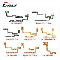 ปิดเครื่องปิดเสียงสวิตช์ควบคุมปุ่มปรับระดับเสียงปุ่มปรับระดับเสียงสายเคเบิลดิ้นสําหรับ OPPO F3 F9 F11 F15 F17 Pro อะไหล่