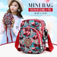 [COD] Cross-border fashion womens messenger bag nylon light travel mobile phone change satchel gift