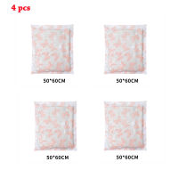 4PCS Home Vacuum Bag For Clothes Storage Pillows Bedding Blanket Foldable Compressed Organizer Space Saving Seal Bags