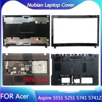 สำหรับ Aspire 5551 5251 5741 5741Z 5741ZG 5742G 5551G 5251G ปกหลัง LCD/ฝาปิดโน้ตบุค Palmrest ด้านบนและด้านล่างสีดำ