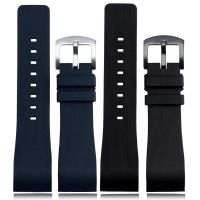 High Quality Rubber Watch Band For Cartier Santos 100 Men And Women 23mm 20mm Blue Black Brown Watch Strap