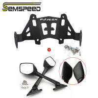 SEMSPEED กระจกมองหลังกระจกยึดเหมาะสำหรับ YAMAHA N-MAX155 NMAX 155 NMAX 125 2020รถจักรยานยนต์ดัดแปลงอุปกรณ์เสริมใหม่ SGRHSR