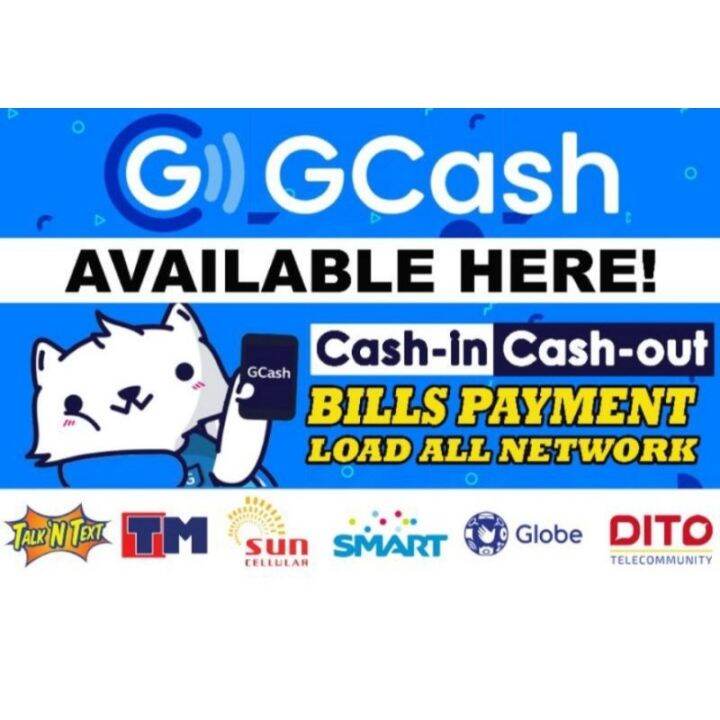 G CASH TARPAULIN GCASH TARPOLIN LANDSCAPE | Lazada PH