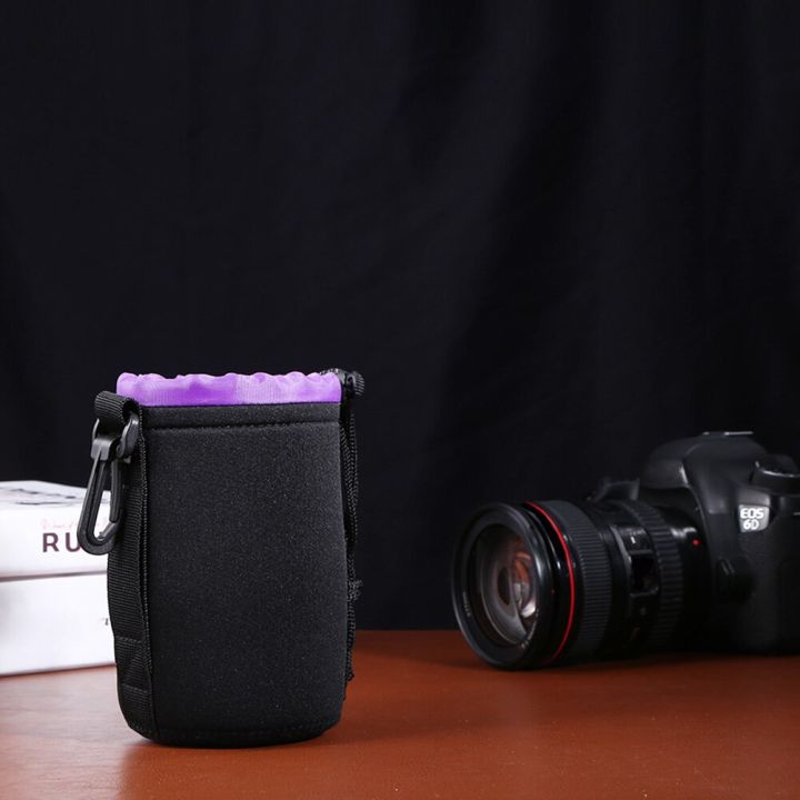 เลนส์กล้องถ่ายรูปกระเป๋ากันน้ำกล้องวิดีโอเลนส์นุ่มเลนส์กล้องถ่ายรูปกระเป๋ากระเป๋าใส่ของสำหรับ-canon-sony-สำหรับเลนส์กล้องถ่ายรูป-slr-อุปกรณ์ป้องกันเลนส์-s-m-l