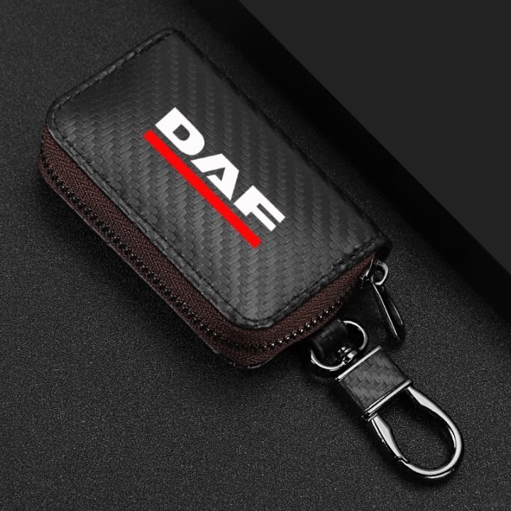 for-daf-xf-95-105-cf-lf-van-car-accessories-carbon-fiber-car-key-case-men-ladies-key-storage-bag