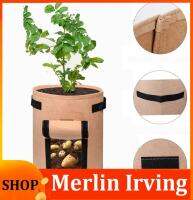 Merlin Irving Shop Potato Grow Bags with Handles Planting Pouch Breathable Cloth Container Pots Greenhouse Gardening Tools Fruit Plant