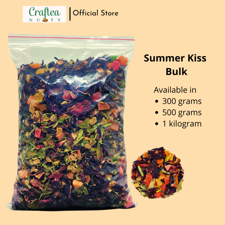 Craftea Nutty Bulk Summer Kiss dried mixed fruit tea with hibiscus