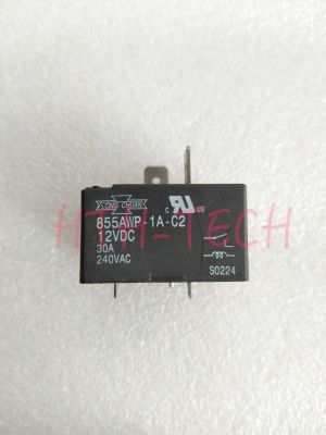 【✲High Quality✲】 EUOUO SHOP 12vdc855awp-1a-f-c-b 855awp-1a-c2-12vdc 24vdc รีเลย์ไฟฟ้า30a 240vac 4 Pins