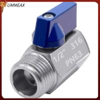 UMMEAX 316สแตนเลสลูกบอลขนาดเล็กวาล์วหญิง X ชายเงินสวิทช์ปิดเกลียว1/2 "วาล์วน้ำน้ำ,น้ำมัน,แก๊ส