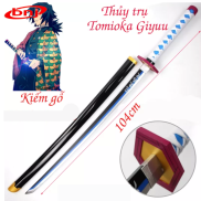 Mô hình Kiếm Gỗ Thủy trụ Tomioka 1m - kiếm gỗ Kimetsu No Yaiba  lưỡi kiếm